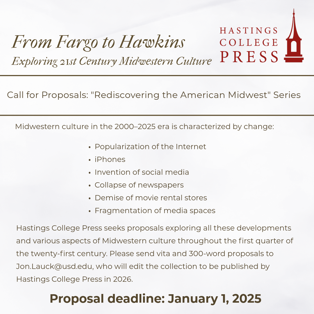 Call for Proposals for a collection of academic essays on the Midwest in the Twenty-First Century