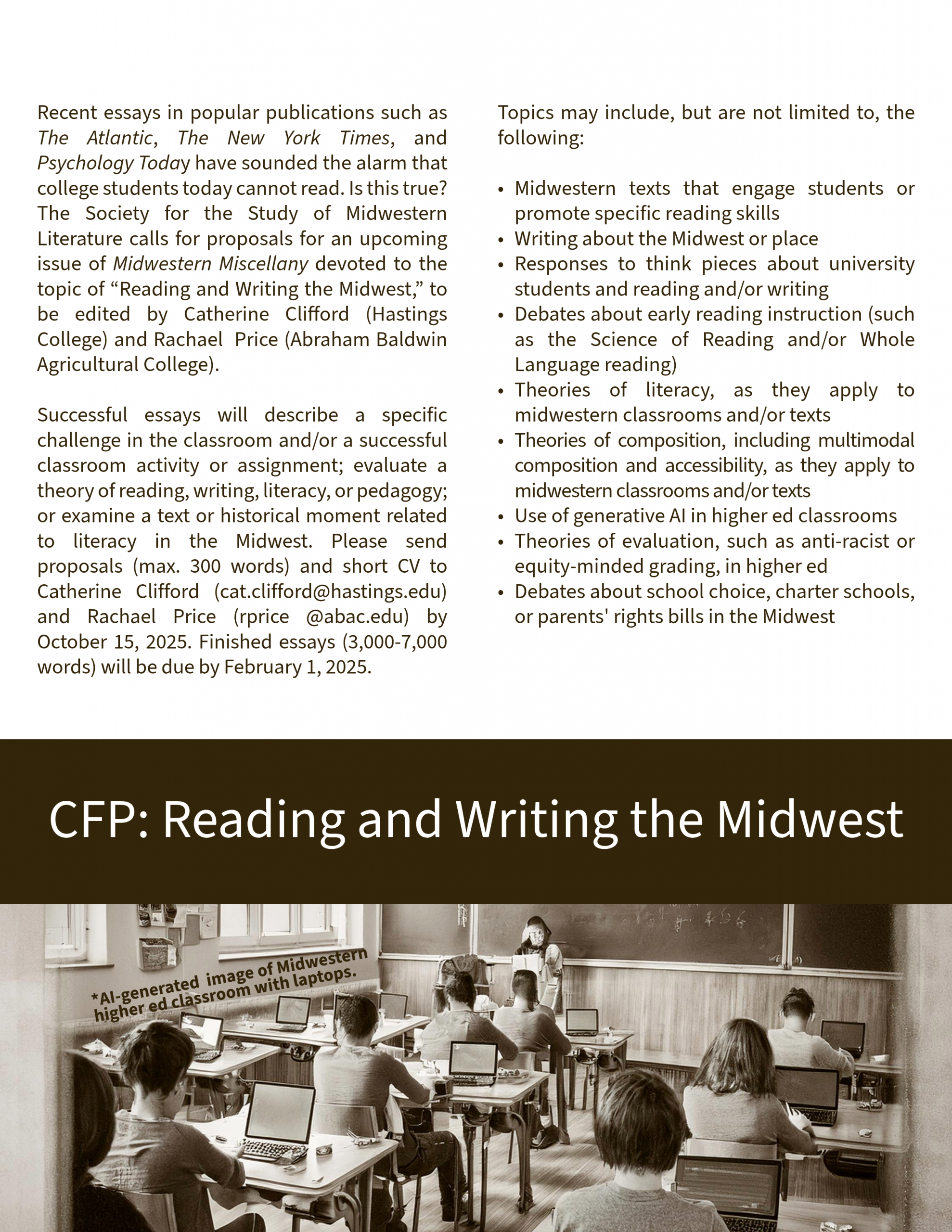 CFP Reading and Writing the Midwest v.2 CFP Reading and Writing the Midwest v.2